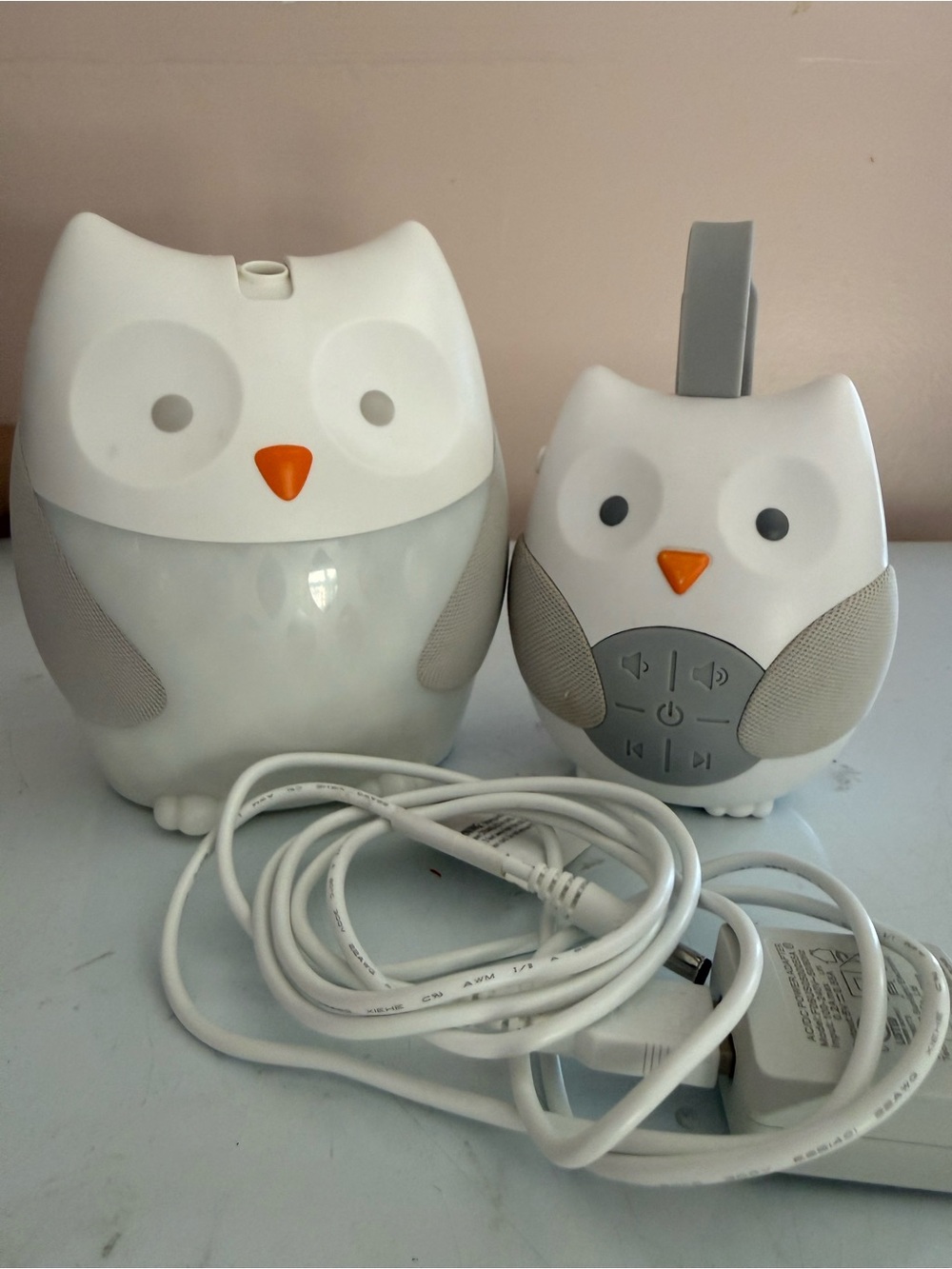 White Owl Baby Sound Machine + Monitor Set